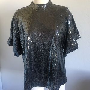 Ann Taylor Sequin Top. Size Large